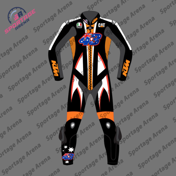 Jack Miller KTM MotoGP Winter Test 2023 Motorbike Racing Leather Suit Front