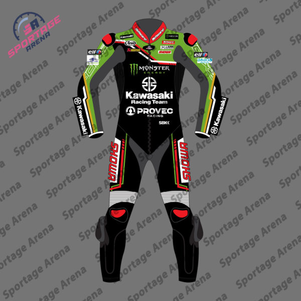 Jonathan Rea SBK 2023 Kawasaki Motorcycle Racing Suit Front
