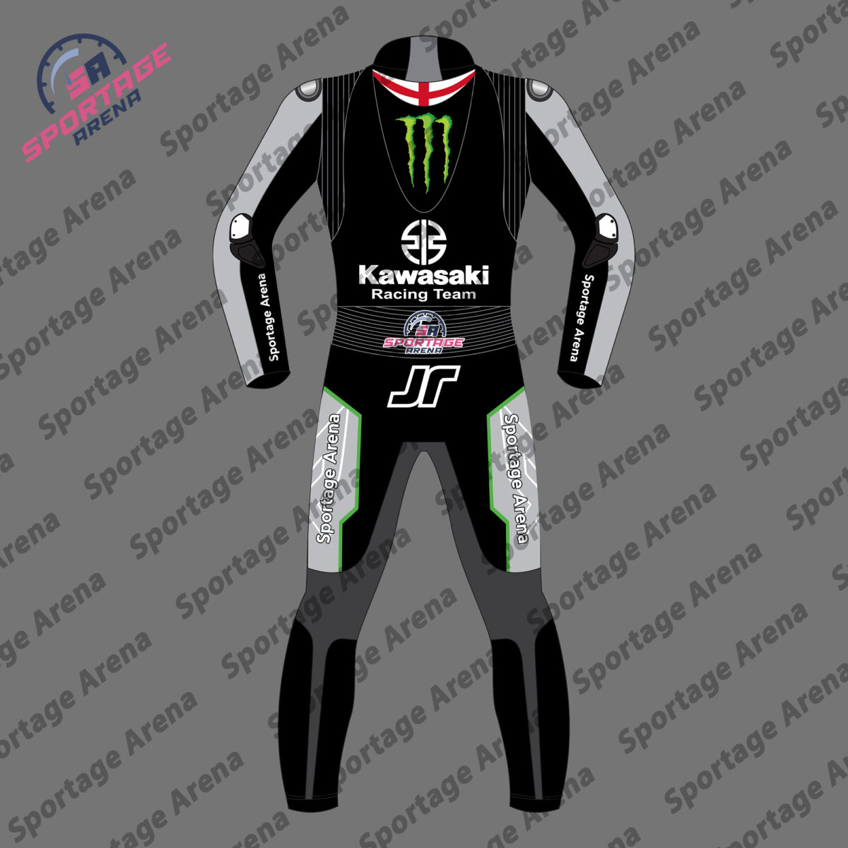Jonathan Rea Winter Test 2023 Kawasaki Race Leather Suit Back