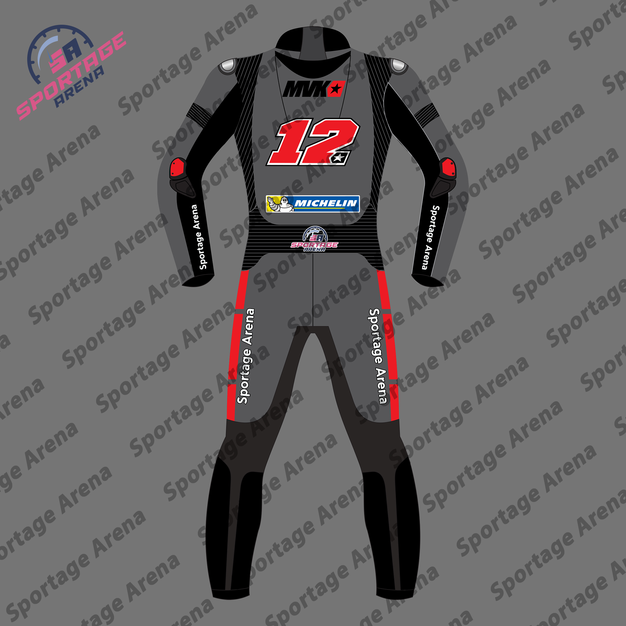 Maverick Vinales Winter Test 2023 Aprilia Race Suit Back Maverick Vinales Winter Test 2023 Aprilia Race Suit Back