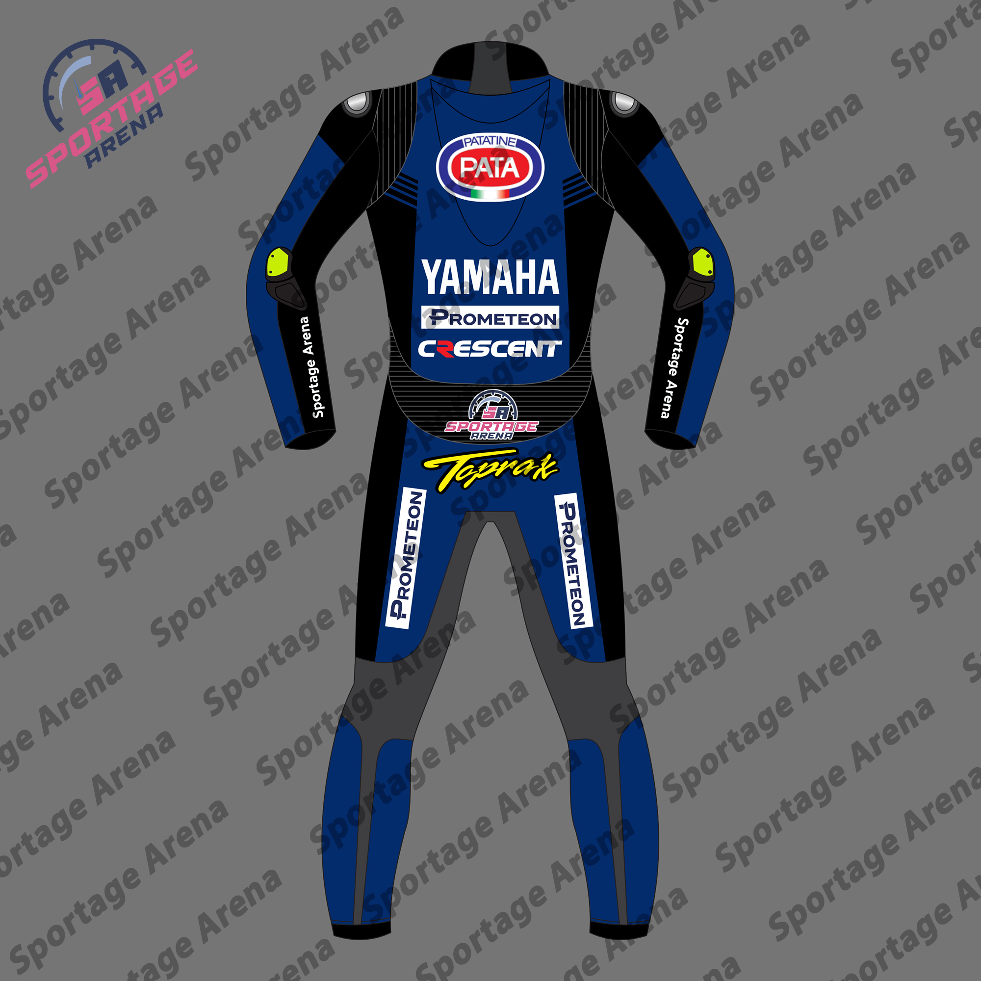 Toprak Razgatlioglu Yamaha SBK 2023 Motorbike Race Suit Back Toprak Razgatlioglu Yamaha SBK 2023 Motorbike Race Suit Back