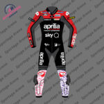 Aleix Espargaro MotoGP 2022 Aprilia Racing Leather Suit Front
