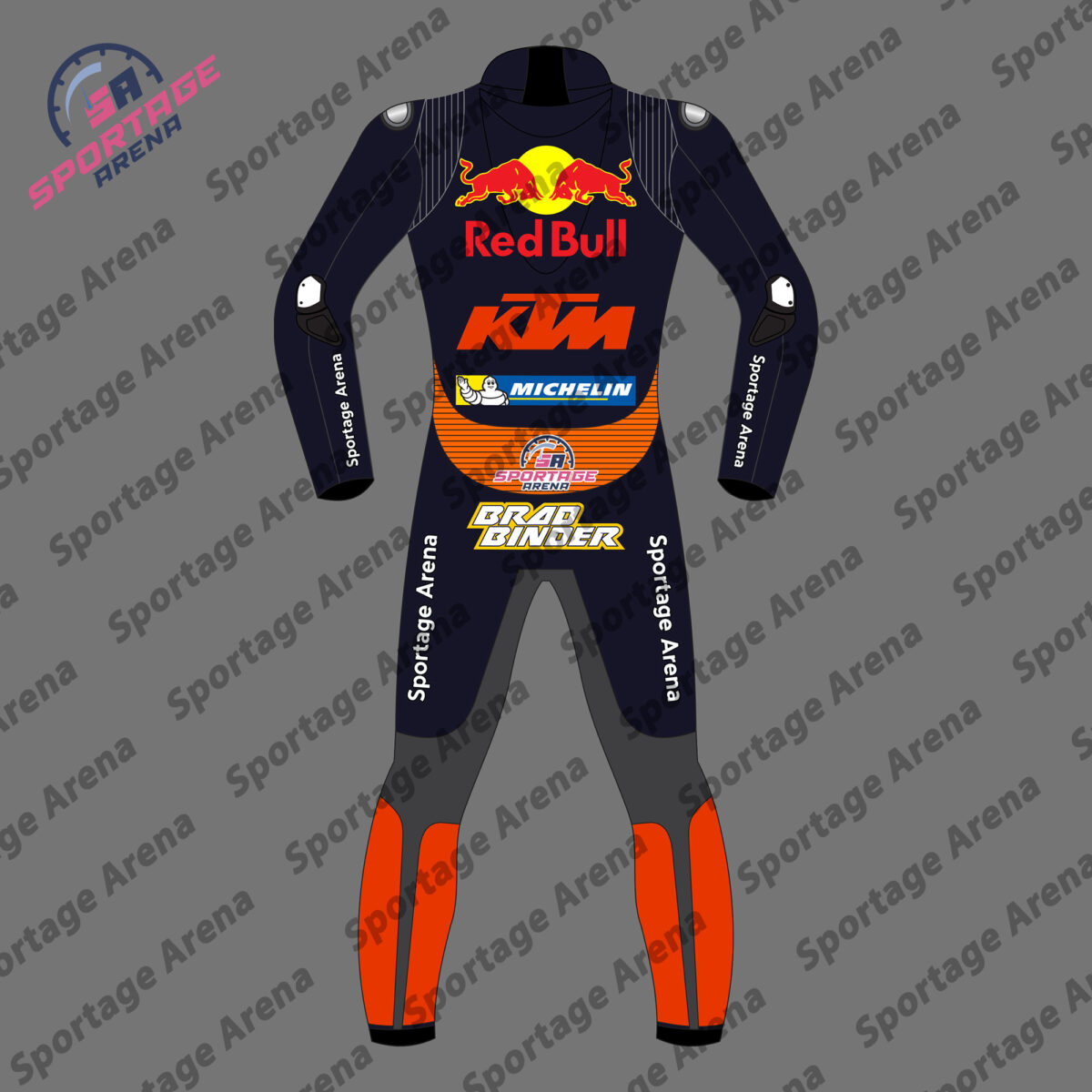 Brad Binder KTM Red Bull MotoGP 2022 Motorcyle Race Suit Back