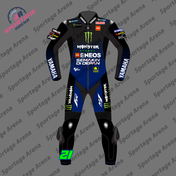 Franco Morbidelli’s MotoGP 2022 Yamaha Monster Energy Race Suit Front