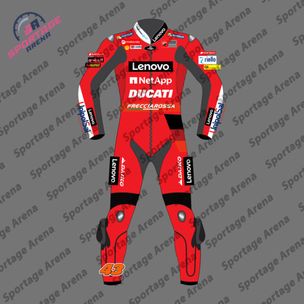 Jack Miller Ducati Lenovo MotoGP 2022 Motorcycle Riding Suit Front