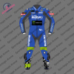 Joan Mir Team Suzuki MotoGP 2022 Motorbike Leather Race Suit Front