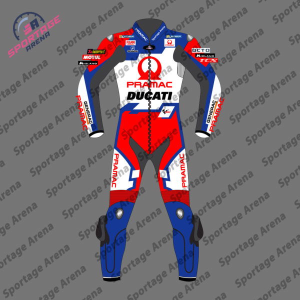 Johann Zarco MotoGP 2022 Ducati Pramac Racing Leather Suit Front