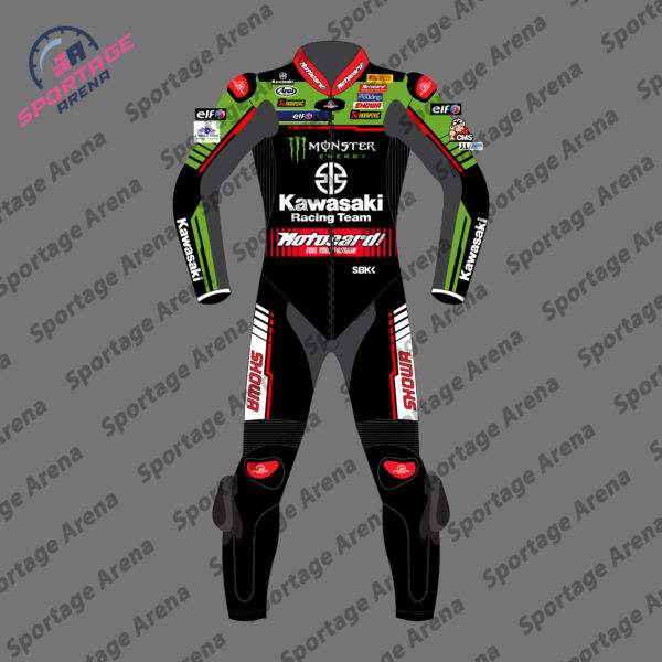 Jonathan Rea Team Kawasaki WSBK 2022 Motorcycle Racing Suit Front