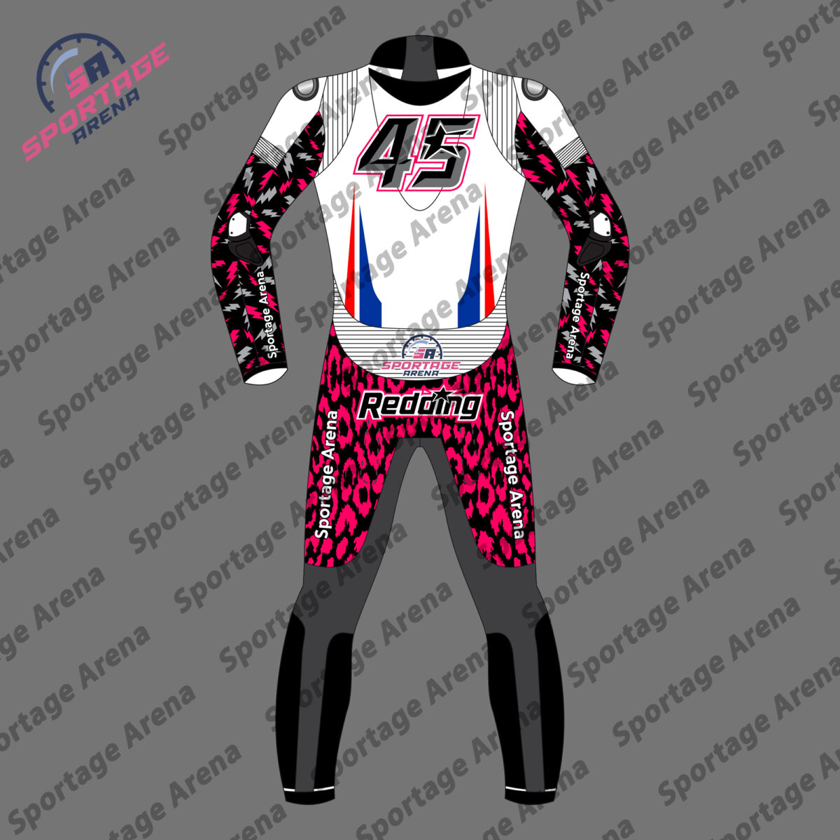 Scott Reddings 45 Winter Test 2022 Leather Riding Suit Back