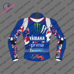 Fabio Quartararo Yamaha 2025 Motorcycle Racing Jacket Back