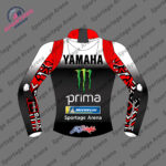 Fabio Quartararo Yamaha 2025 Leather Motorbike Jacket Back