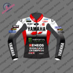 Fabio Quartararo Yamaha 2025 Leather Motorbike Jacket Front