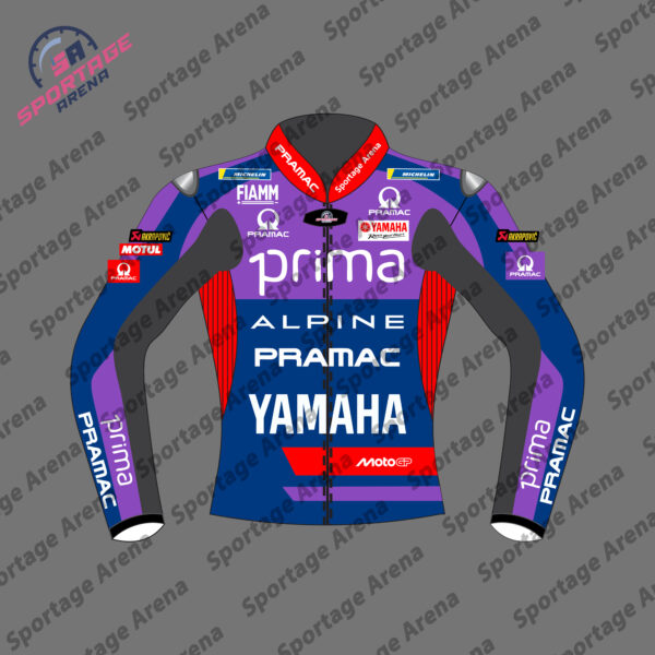 Jack Miller Pramac Motogp Leather Race Jacket 2025 Front