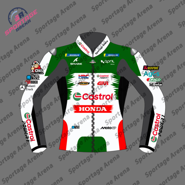 Johann Zarco Honda Castrol 2025 Racing Jacket Front