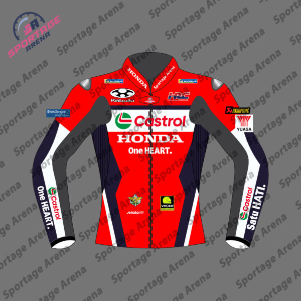 Luca Marini Honda MotoGP 2025 Bike Riding Jacket Front