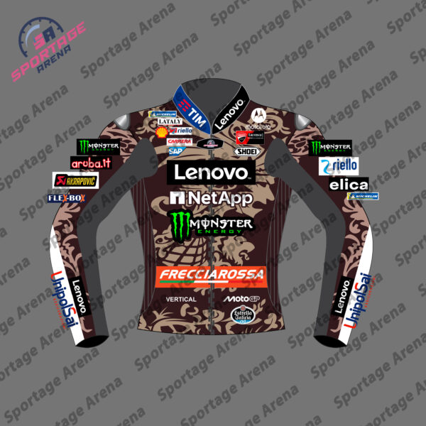 Marc Marquez MotoGP 2025 Ducati Leather Racing Jacket Front