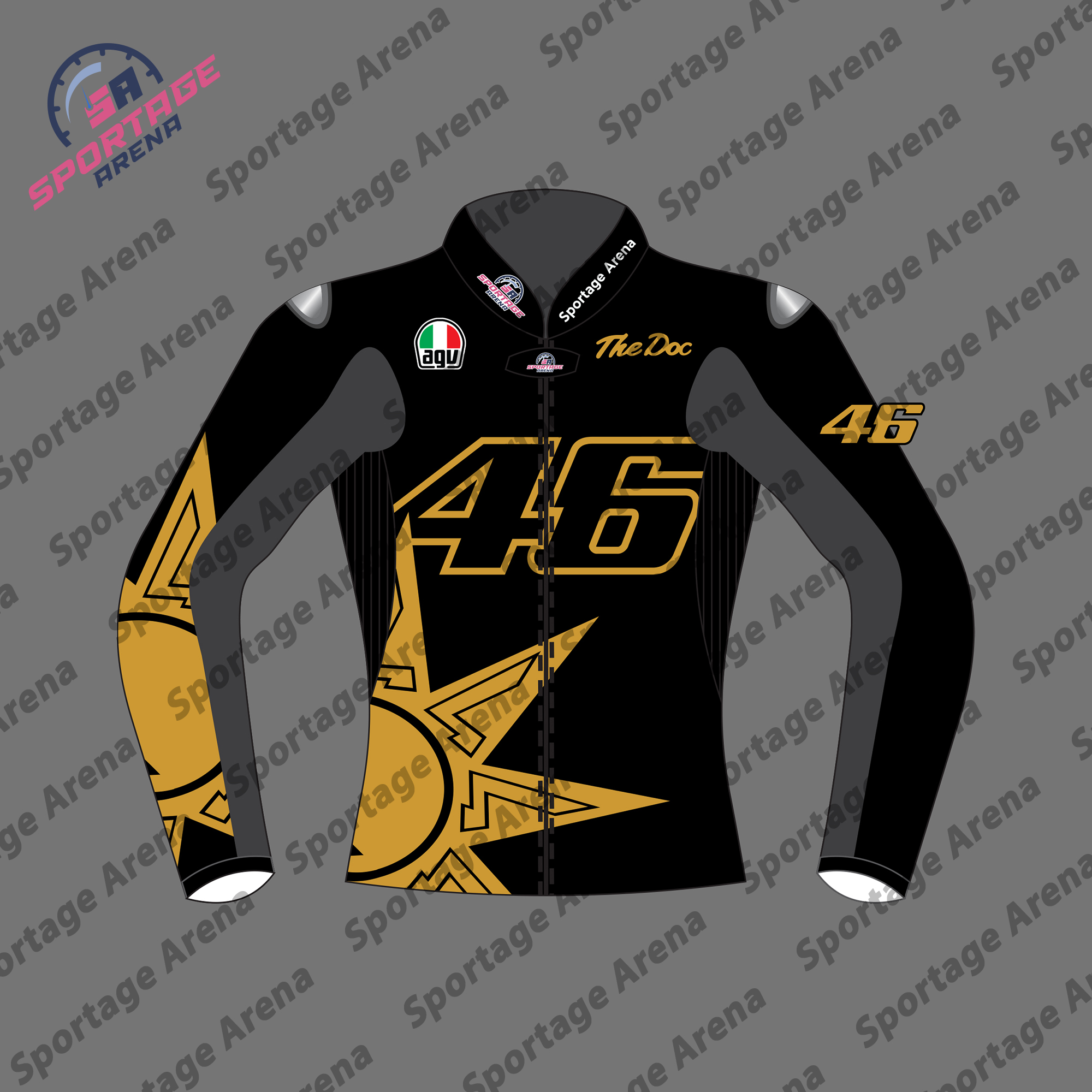 Valentino Rossi 46th Birthday 2025 Race Jacket Front Valentino Rossi 46th Birthday 2025 Race Jacket Front